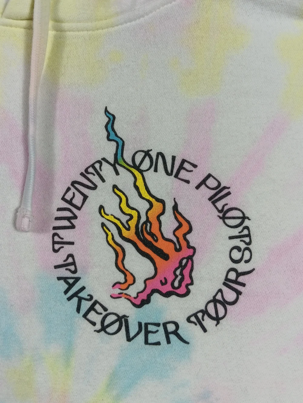 Twenty One Pilots Hoodie Adult Large Takeover Tour Tie Dye Dragon Graphic - Picture 7 of 13